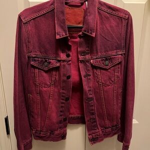 Levi's Women's Deep Pink Denim Jacket